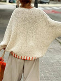 Boucle Star Knit Sweater - View 6 | WEUXS
