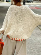 Boucle Star Knit Sweater - View 6 | WEUXS