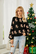 Classic Reindeer Fair Isle Knit Sweater - View 9 | WEUXS