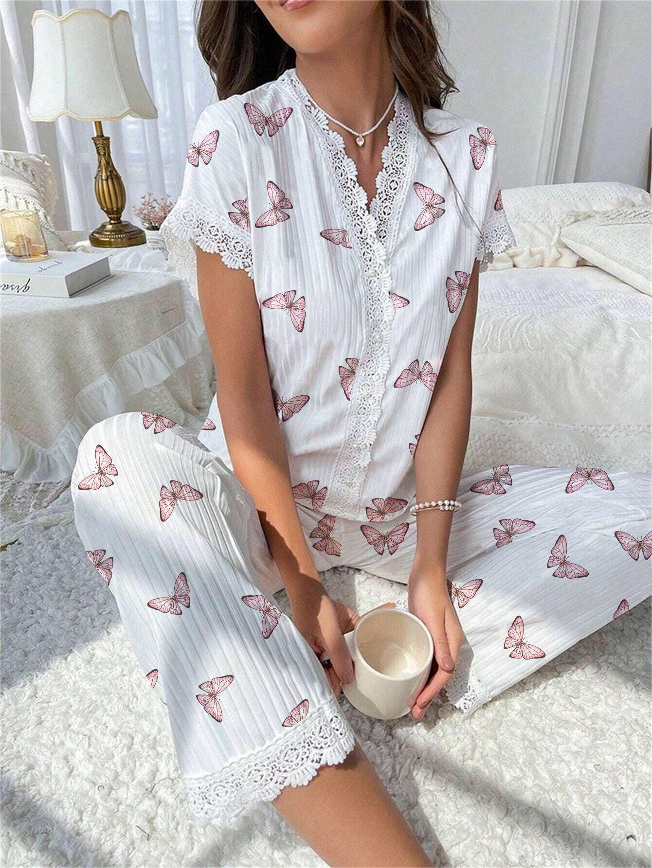 Ribbed Cherry Pajama Set - View 27 | WEUXS