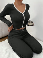 Ribbed knit pajama set - View 13 | WEUXS