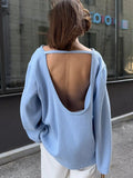 Open-back knit sweater - View 11 | WEUXS