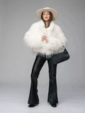 Shaggy Faux Fur Cropped Jacket - View 10 | WEUXS