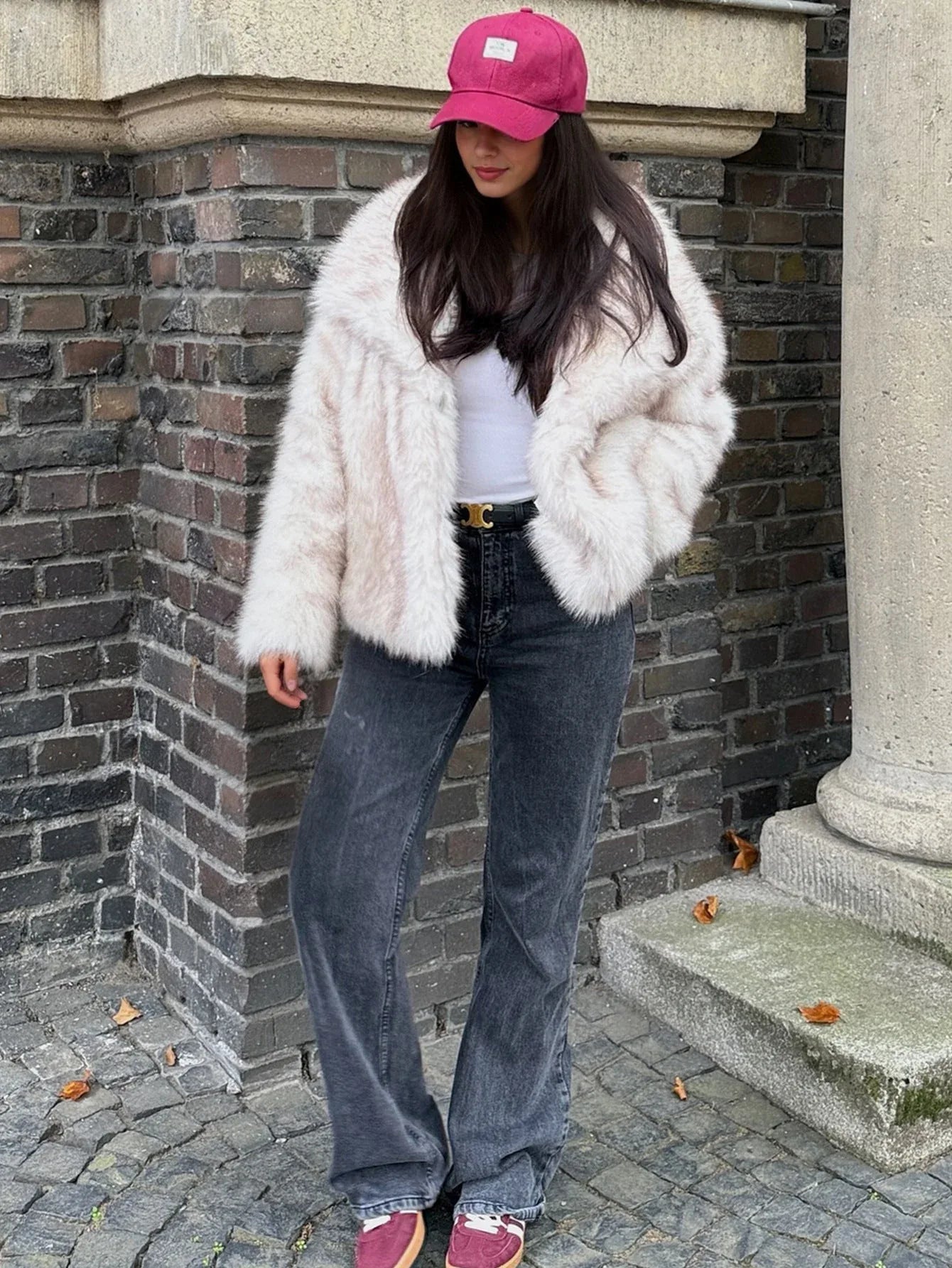 Snowflake Luxe Faux Fox Fur Jacket - View 7 | WEUXS