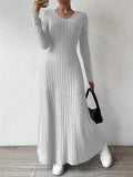 Ribbed knit maxi dress - View 10 | WEUXS