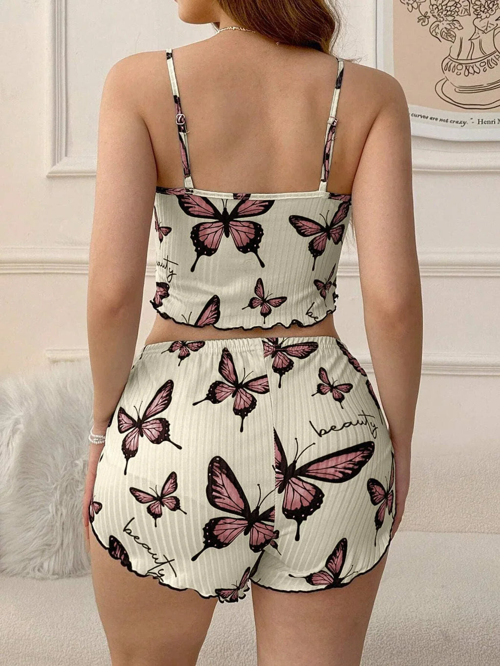Ribbed Cami & Shorts Set - View 22 | WEUXS