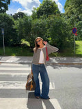 Classic Stripe Knit Cardigan - View 6 | WEUXS