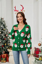 Santa Claus Knit Cardigan - View 12 | WEUXS