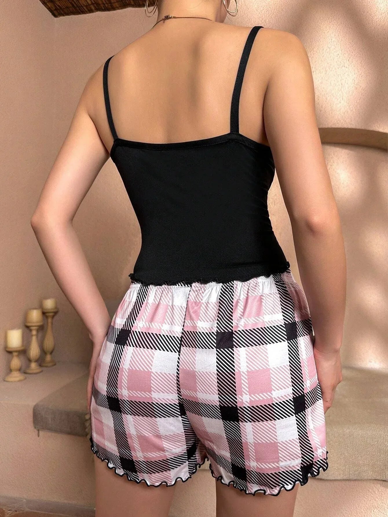 Graphic Cami & Shorts Pajama Set Secondary image