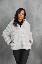 Raven Luxe Hooded Faux Fur Jacket - View 14 | WEUXS