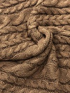 Chunky cable knit tunic sweater - View 6 | WEUXS