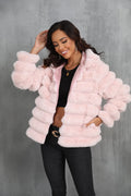 Raven Luxe Hooded Faux Fur Jacket - WEUXS