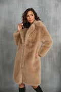 Amethyst Royal Plush Faux Fur Coat - WEUXS