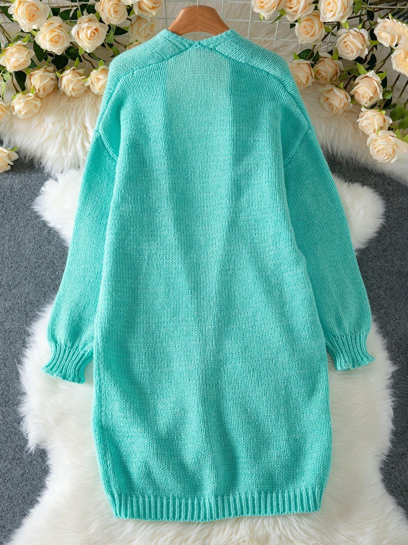 Long Knit Cardigan - View 6 | WEUXS