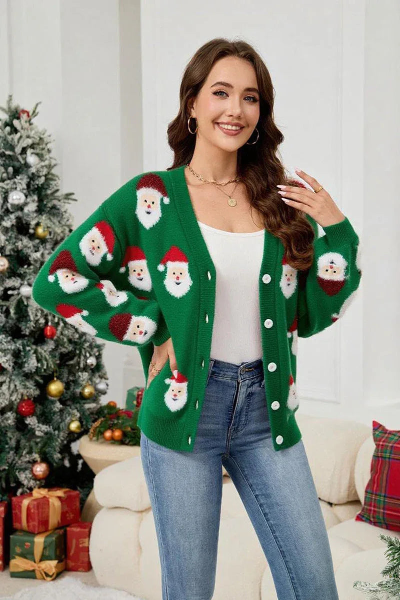 Santa Claus Knit Cardigan - View 13 | WEUXS