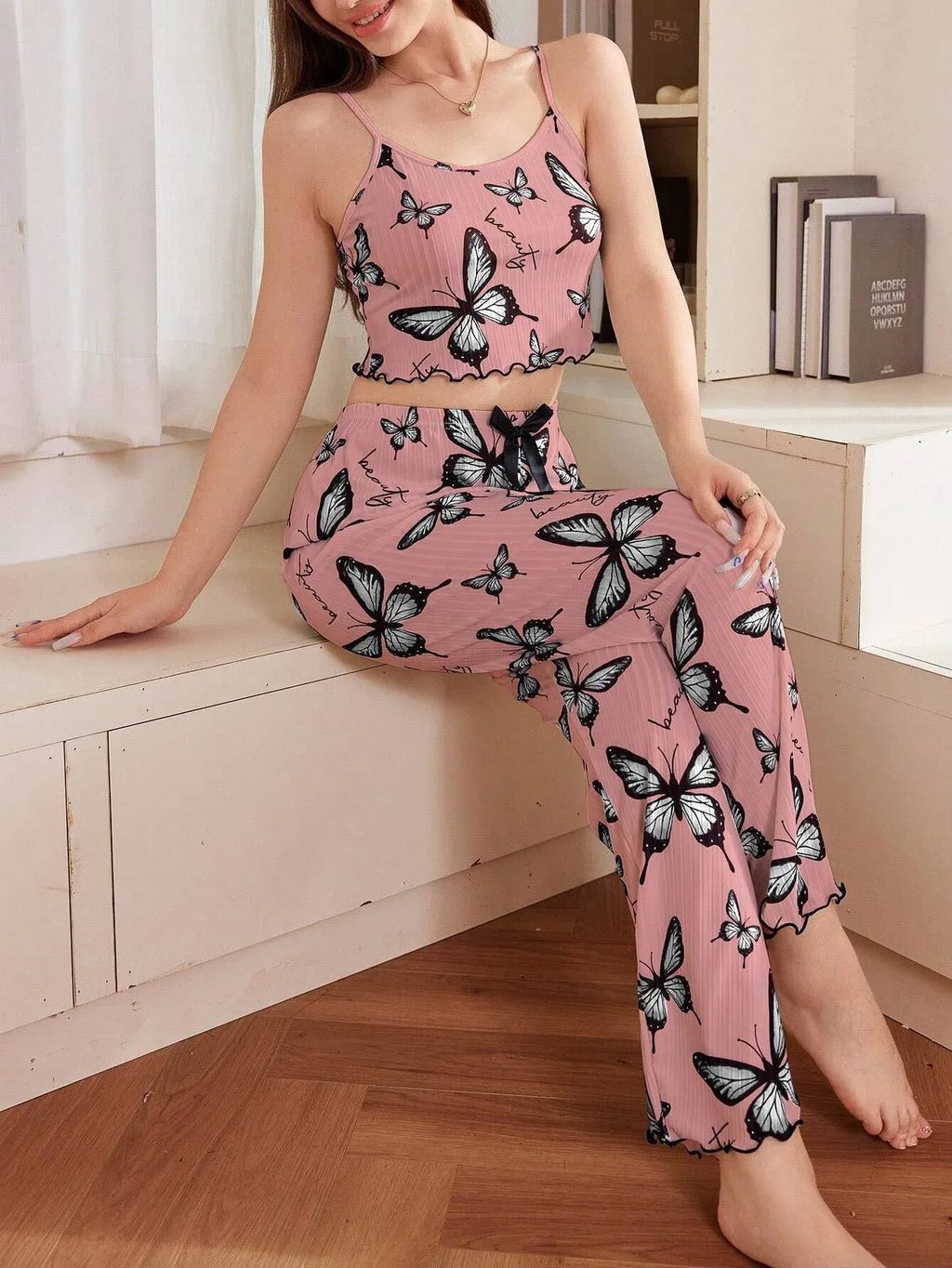 Butterfly print pajama set - View 10 | WEUXS