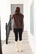 Luxe Oversized Lapel Faux Fur Vest - WEUXS