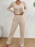 Ribbed knit pajama set - View 22 | WEUXS