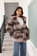 Faux fur hooded coat - View 9 | WEUXS