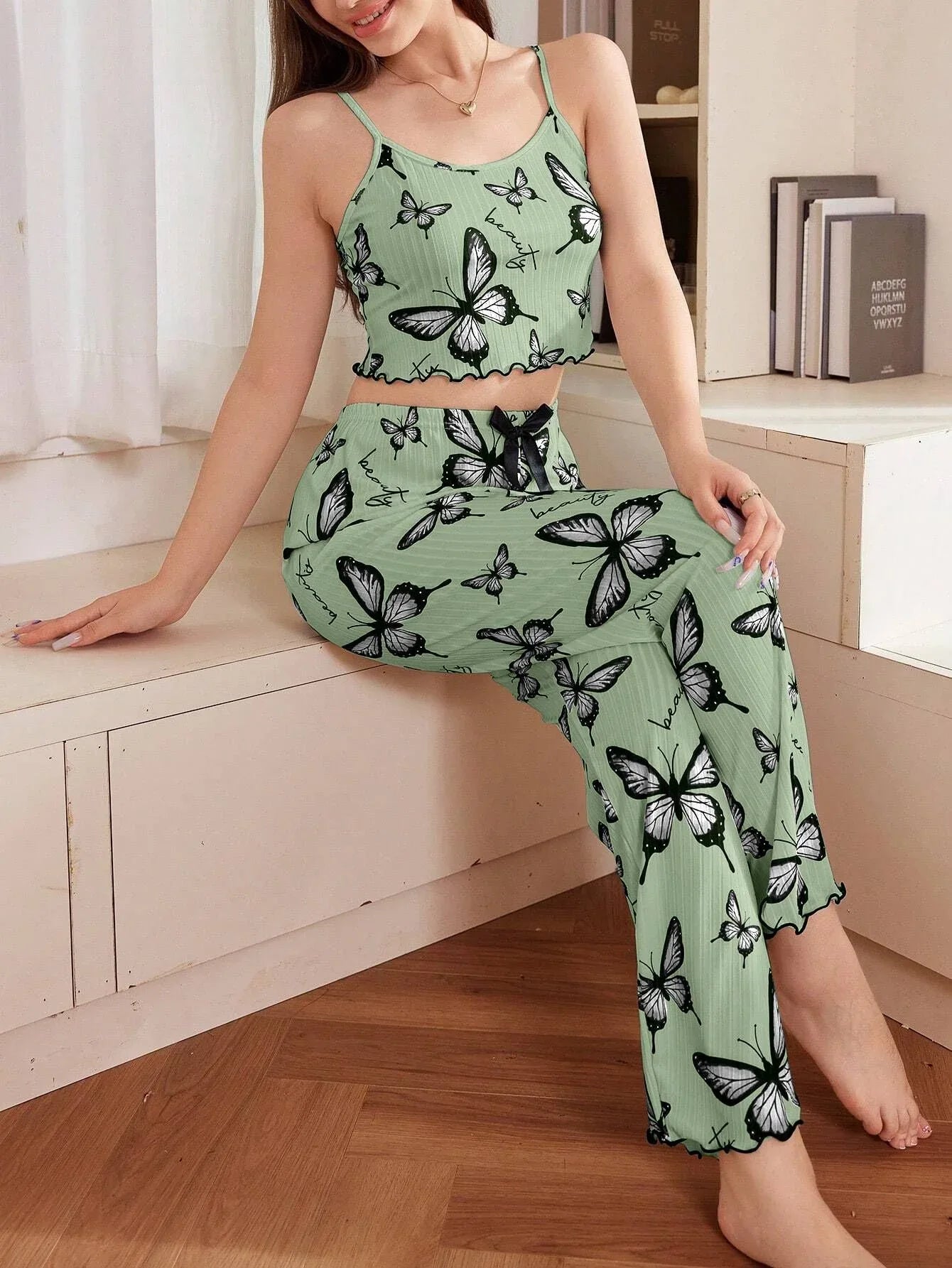 Butterfly print pajama set - View 20 | WEUXS