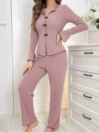 Ribbed Pajama Set - View 23 | WEUXS