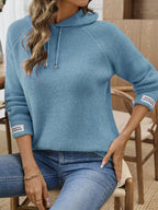 Faux Mink Hooded Sweater - View 9 | WEUXS