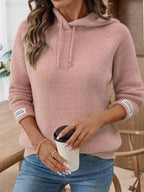 Faux Mink Hooded Sweater - View 6 | WEUXS