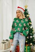 Classic Reindeer Fair Isle Knit Sweater - View 11 | WEUXS