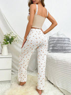 Ribbed Cami and Floral Pants Pajama Set - View 20 | WEUXS