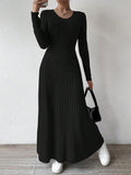 Ribbed knit maxi dress - View 7 | WEUXS
