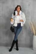 Arctic Luxe White Faux Fox Fur Jacket - WEUXS