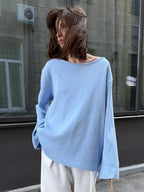 Open-back knit sweater - View 9 | WEUXS