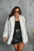 Aspen Luxe Gradient Faux Fur Coat - WEUXS