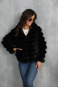 Raven Luxe Hooded Faux Fur Jacket - WEUXS