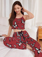 Butterfly print pajama set - View 13 | WEUXS
