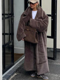 Plush Faux Fur Maxi Coat - View 6 | WEUXS
