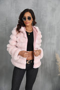 Raven Luxe Hooded Faux Fur Jacket - WEUXS