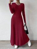 Ribbed knit maxi dress - View 11 | WEUXS