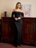 Mermaid Sequin Maxi Dress - View 7 | WEUXS