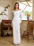 Off Shoulder Mesh Maxi Dress - View 17 | WEUXS