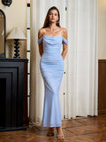 Off shoulder ruched maxi dress - View 84 | WEUXS