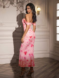 Floral Off Shoulder Maxi Dress - View 72 | WEUXS