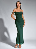 Off shoulder ruched maxi dress - View 23 | WEUXS