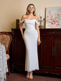 Off shoulder ruched maxi dress - View 76 | WEUXS