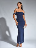 Off shoulder ruched maxi dress - View 27 | WEUXS