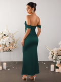 Long satin mermaid dress - View 8 | WEUXS