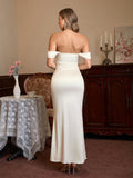 Long satin mermaid dress - View 14 | WEUXS