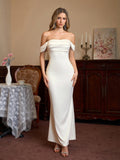 Long satin mermaid dress - View 17 | WEUXS