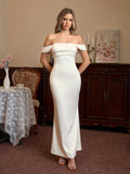 Long satin mermaid dress - View 16 | WEUXS