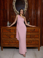 One Shoulder Maxi Dress - View 6 | WEUXS